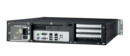 2U Rackmount Chassis for ATX Motherboard with 4 SAS/SATA HDD Trays